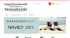 Desktop Screenshot of lampynowodvorski.com