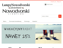 Tablet Screenshot of lampynowodvorski.com